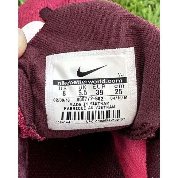 NIKE AIR MAX‎ 2016 University Red Black 806771-601 Running Shoes - Picture 6 of 7